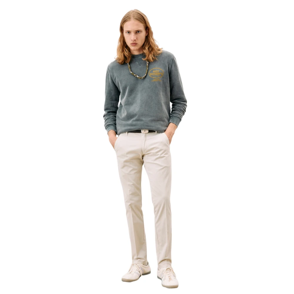 Roy Roger's Trousers Beige Heren