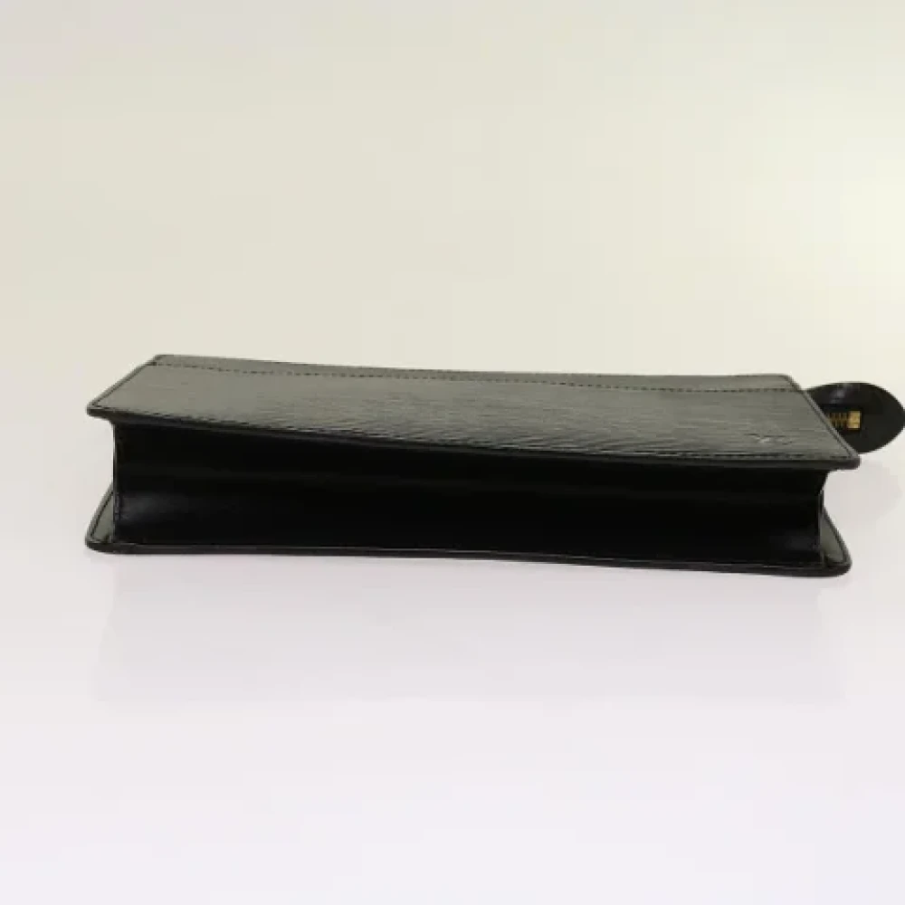 Louis Vuitton Vintage Pre-owned Leather clutches Black Dames