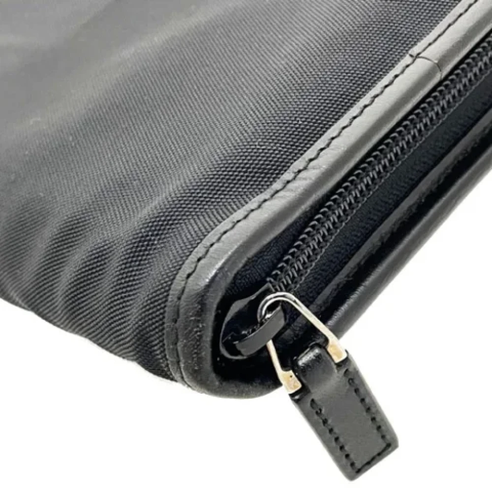 Gucci Vintage Pre-owned Fabric clutches Black Dames