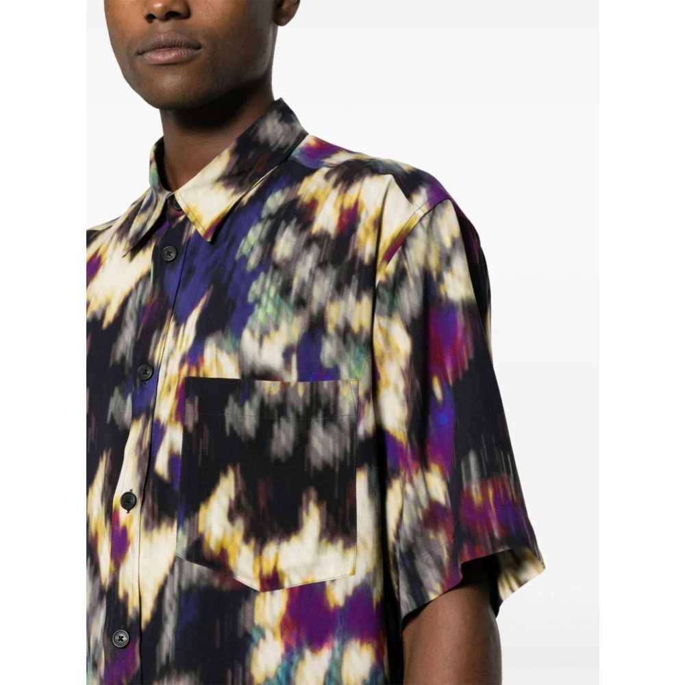 Isabel marant Shirt met abstract patroonprint Multicolor Heren