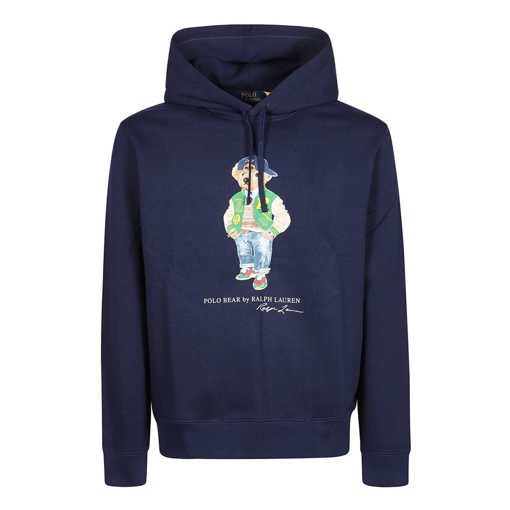 Ralph Lauren Sweatshirt met berenprint Blue Heren