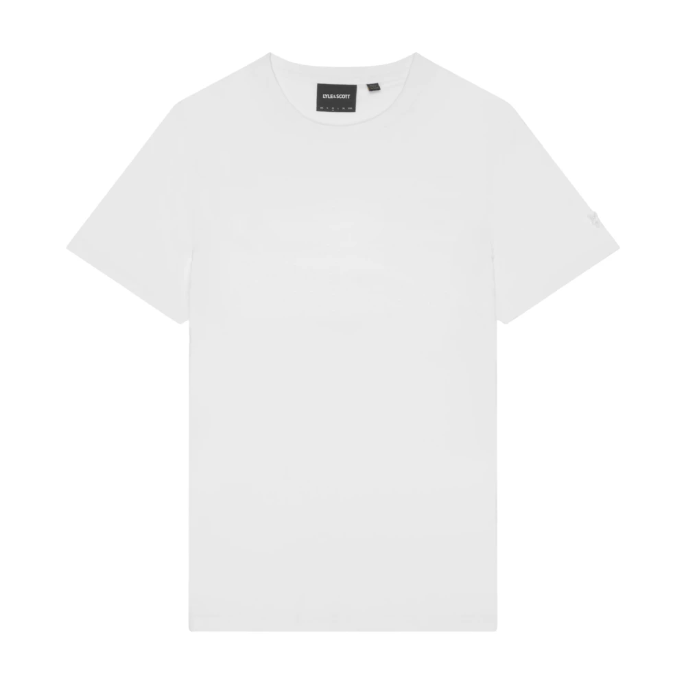 Lyle & Scott SS T-shirts Tonal Eagle Pima Katoenen T-shirt White Heren