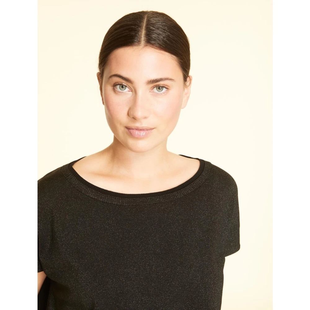 Marina Rinaldi Stijlvolle T-Shirt voor Vrouwen Black Dames
