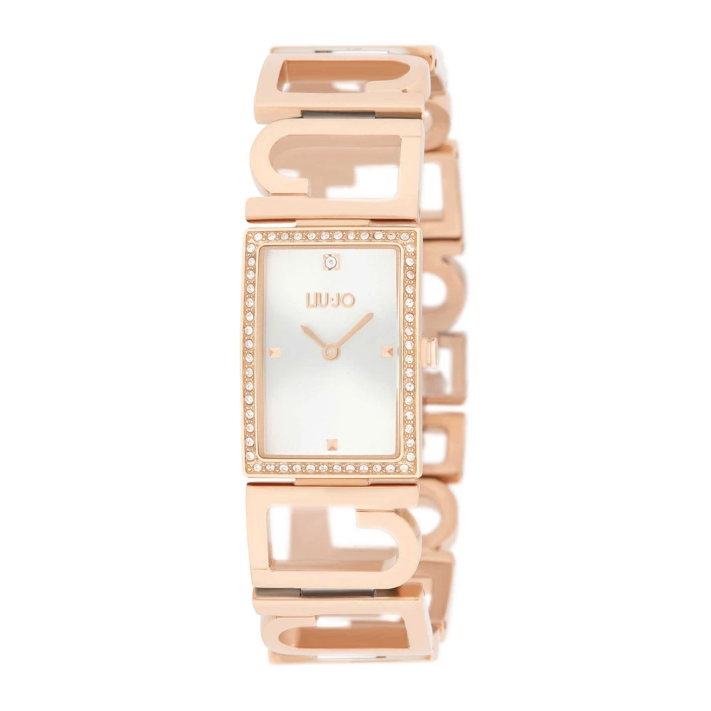 Liu Jo Women's Pink Watches, One Size, Rose Gold Logo Watch Alma Collection