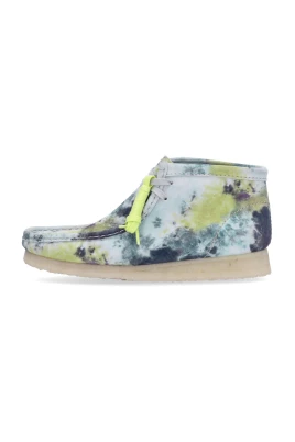 Turquoise Tie Dye Wallabee Boot