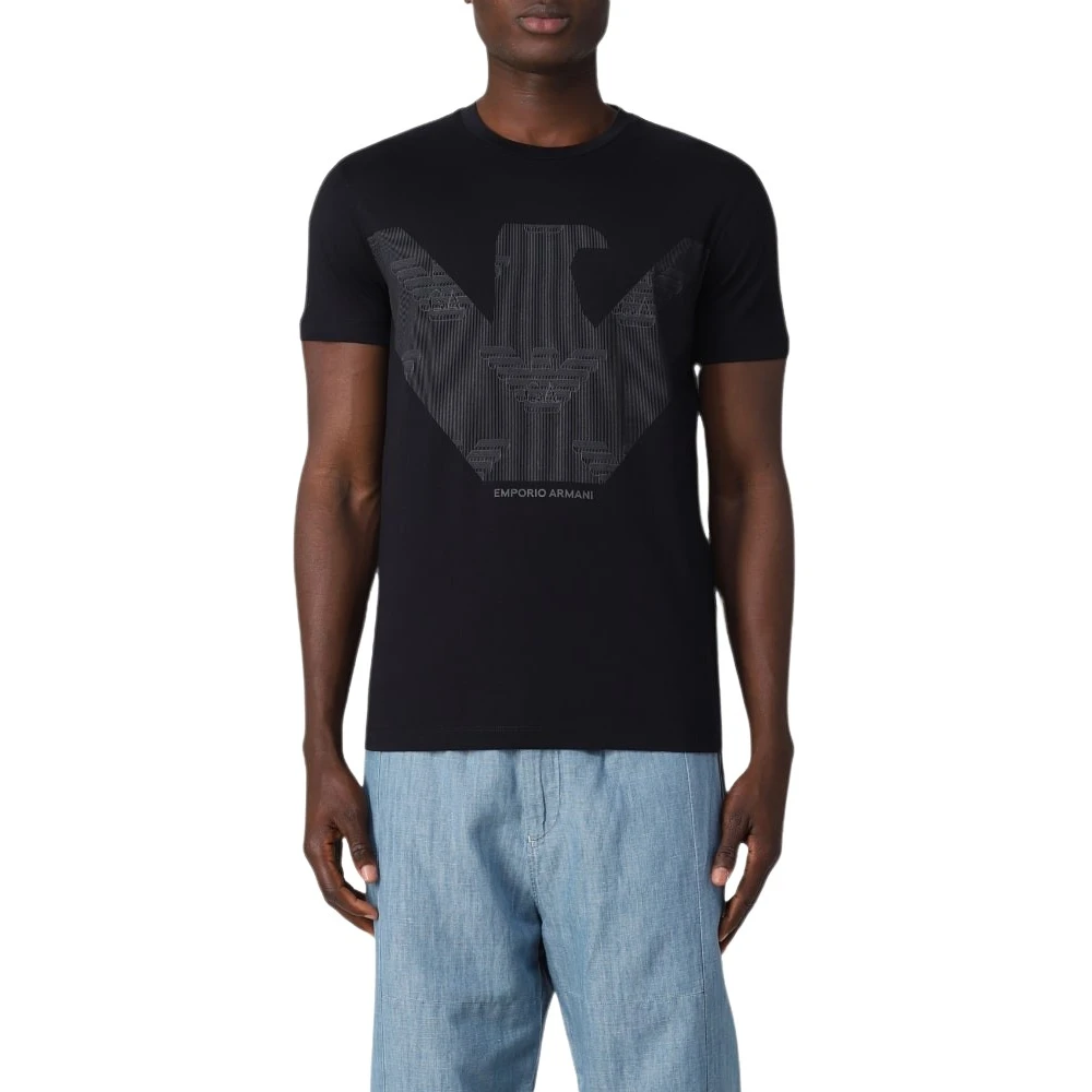 Emporio Armani Korte Mouw T-shirt Blue Heren