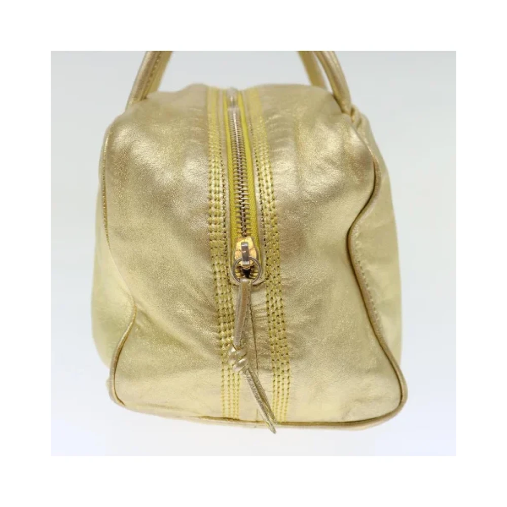 Loewe Pre-owned Leather handbags Yellow Dames