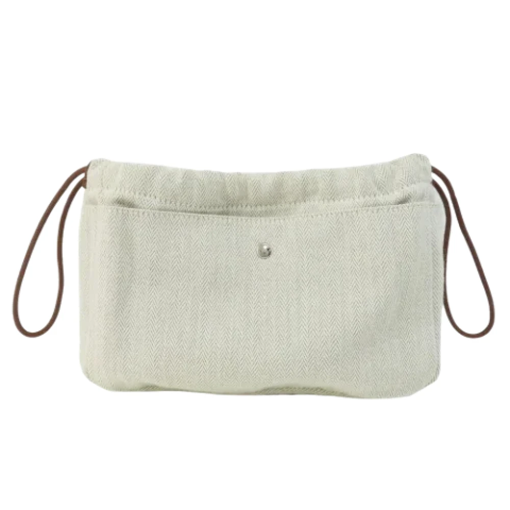Hermès Vintage Pre-owned Fabric pouches Beige Dames