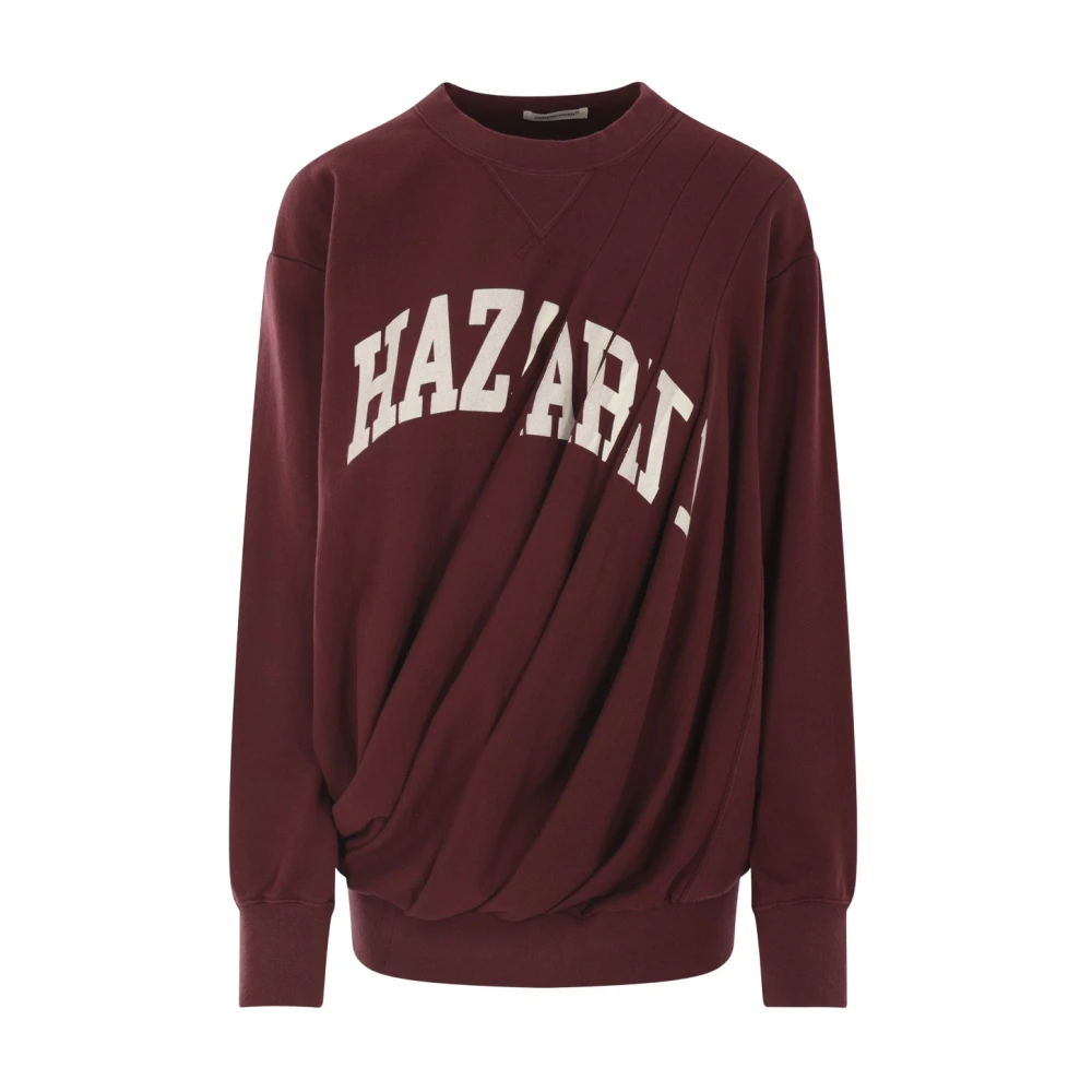 Undercover Bordeaux Hazard Print Sweater Red Dames