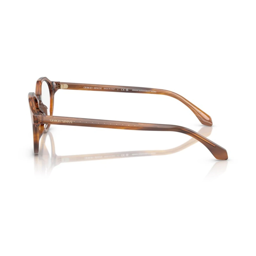 Giorgio Armani Retro Phantos Brilmonturen in Havana Acetaat Brown Heren