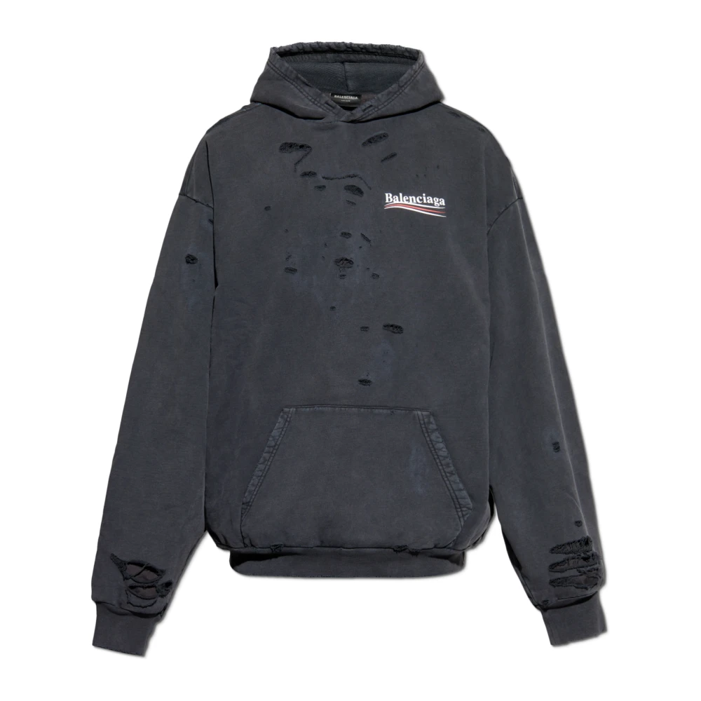 Balenciaga Sweatshirt met logo Gray Heren