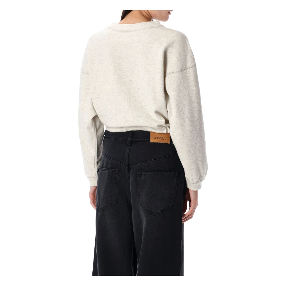 Isabel Marant Étoile Cropped Hoodie Gebreide Kleding Ecru Kameel Gray Dames