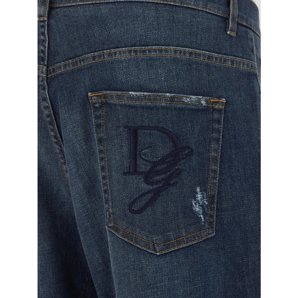 Dolce & Gabbana Losse katoenen jeans Blue Heren