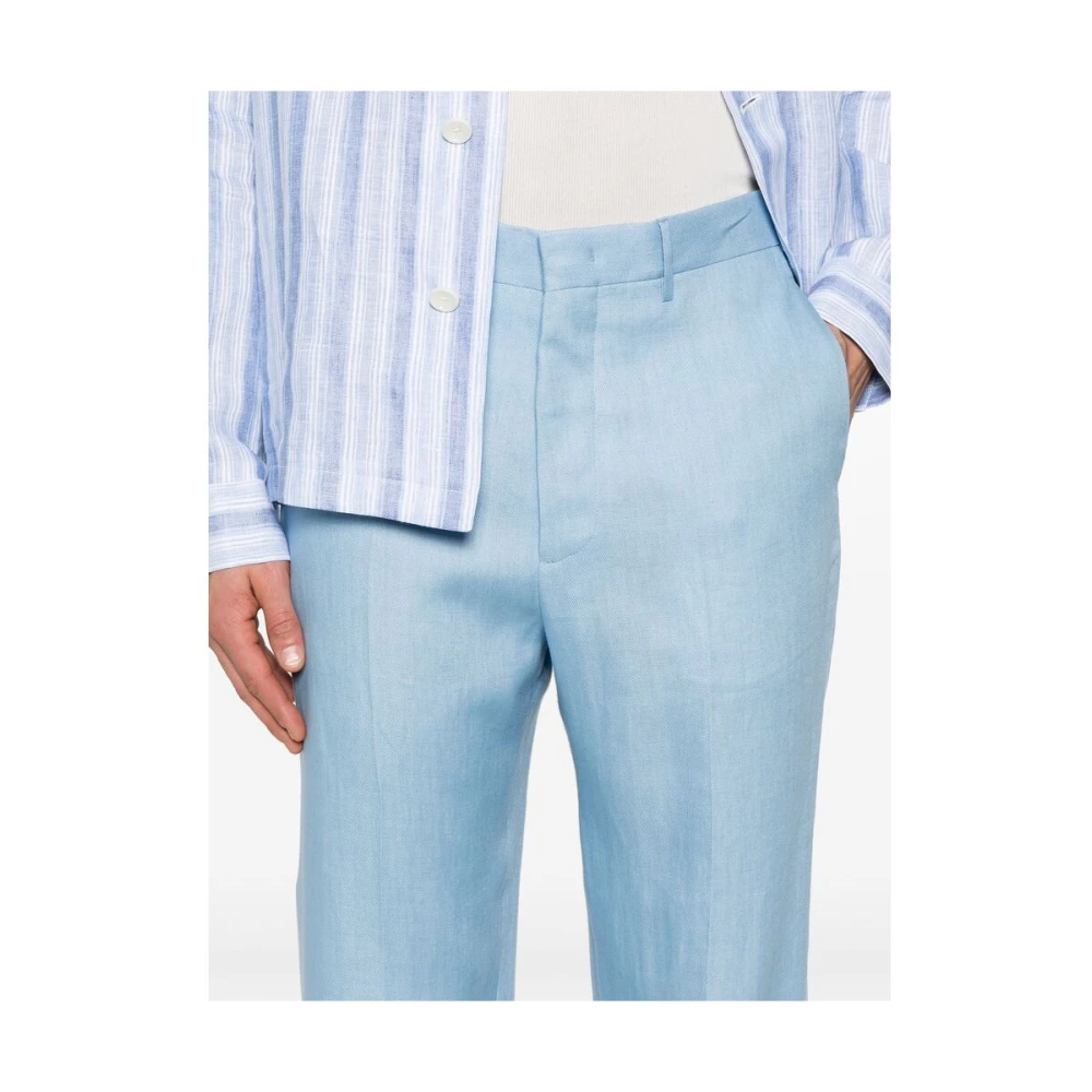 Tagliatore Broek Blue Heren