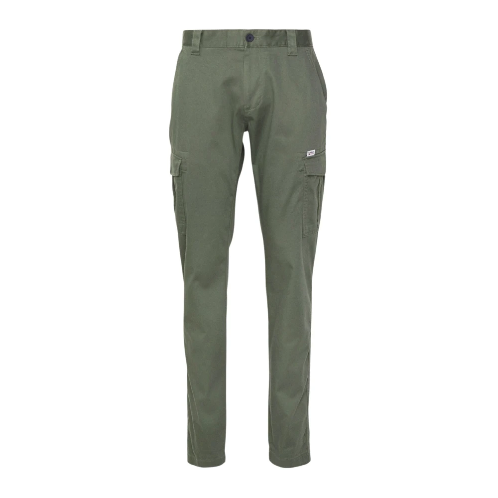 Tommy Jeans Slim-fit Trousers Green, Dam