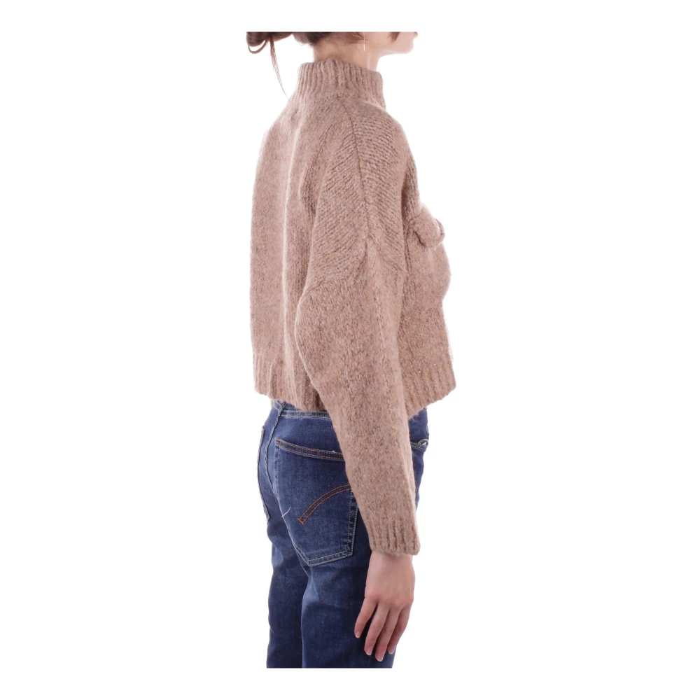 H2O Beige Cardigan Sweater met Front Logo Beige Dames