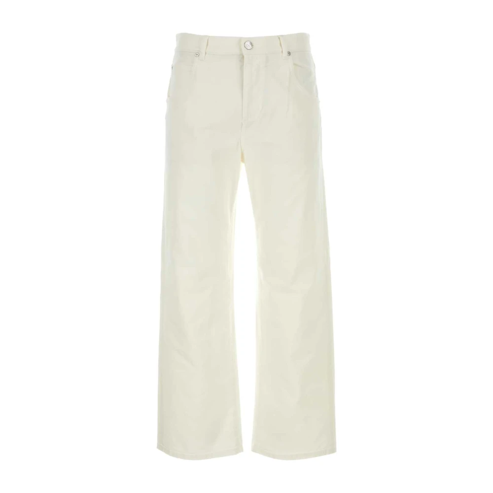 ETRO Stretch Denim Jeans in Ivoor White Heren