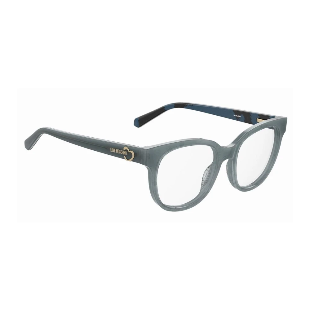 Love Moschino Blauwe Acetaatframe Bril met 51mm Lens Blue Dames