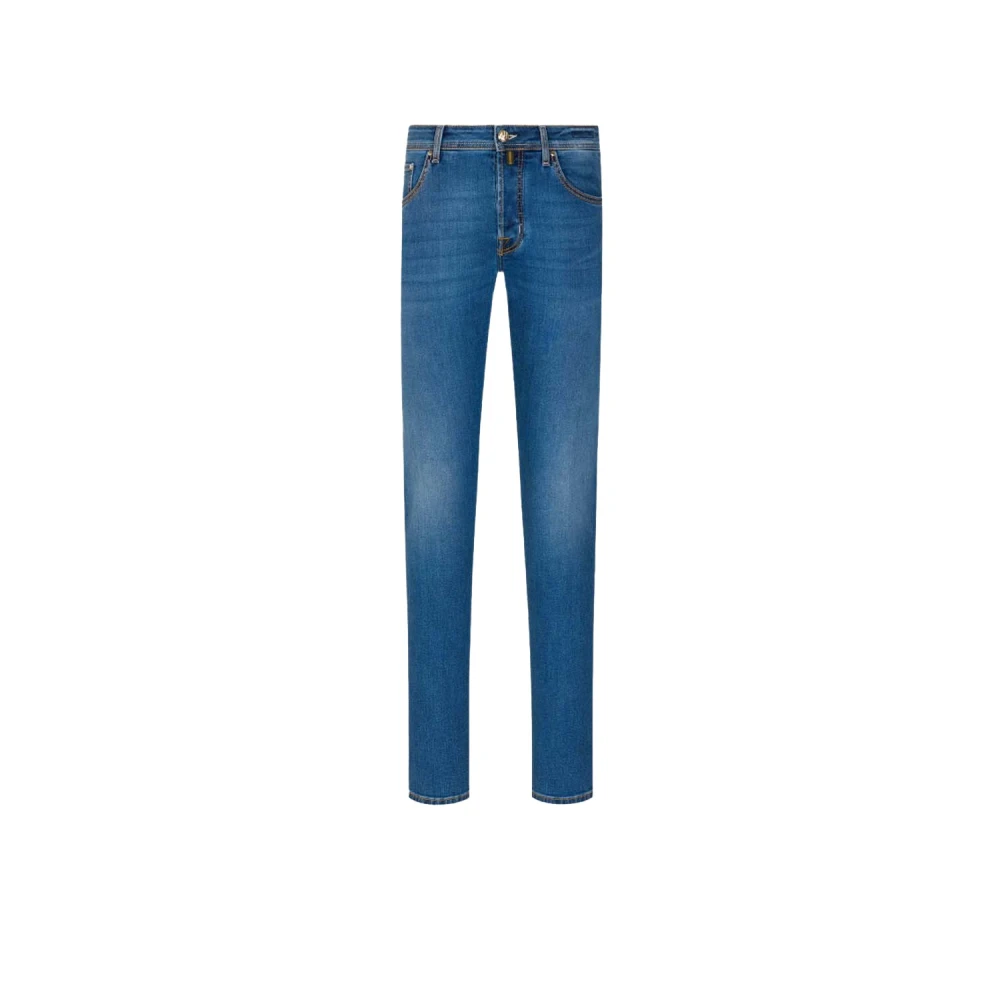 Jacob Cohën Men's Blue Slim Fit Jeans, W37, Nick Slim Fit 5-Pocket Jeans