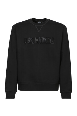 sweatshirt-noir-avec-logo-a-paillettes-aw24