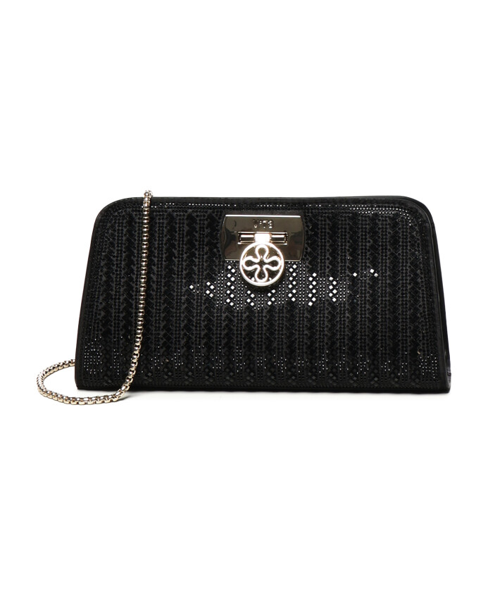 zwarte-gestructureerde-clutch-met-ketting