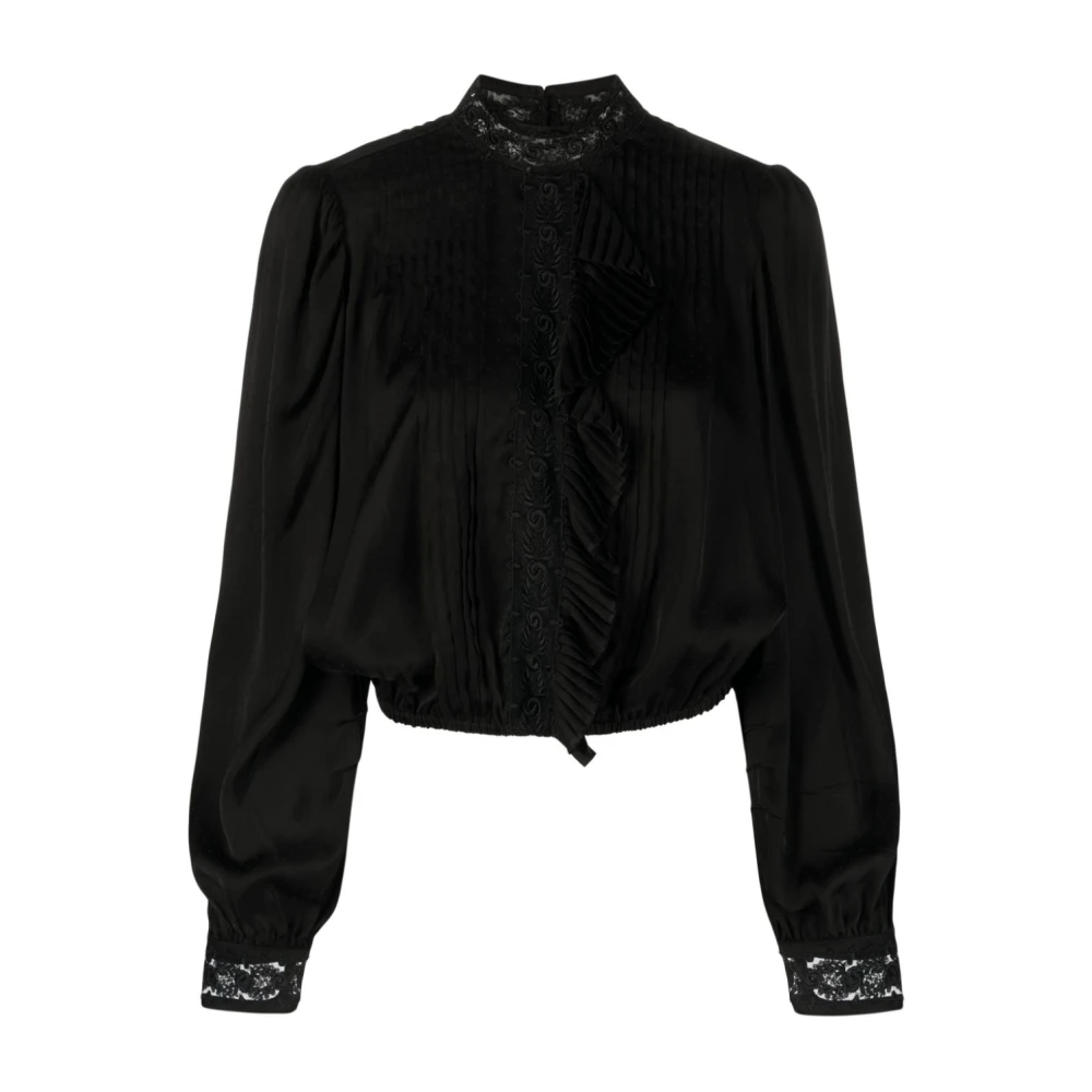Twinset Zwarte Sweatshirts voor Dames Aw23 Black Dames