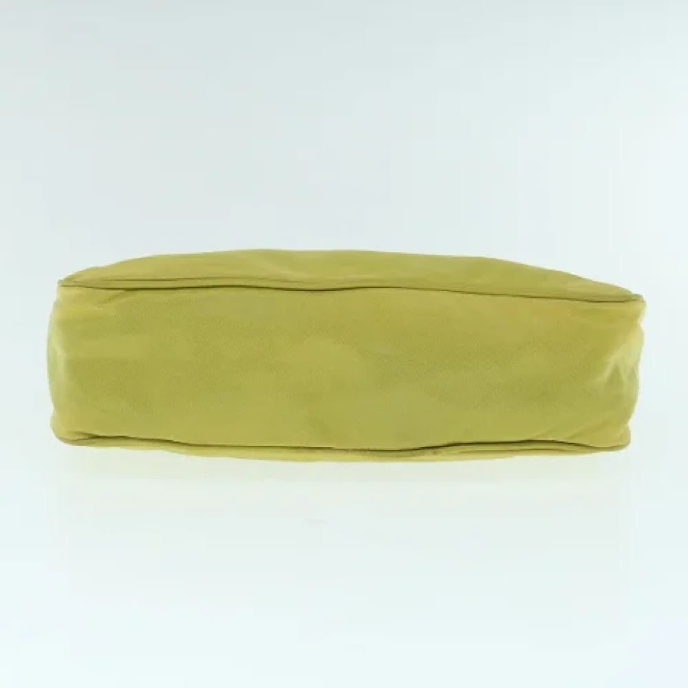 Prada Vintage Pre-owned Nylon pouches Yellow Dames