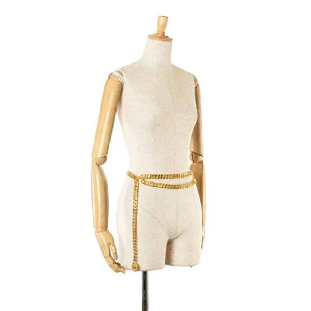 Chanel Vintage Pre-owned Metal belts Yellow Dames