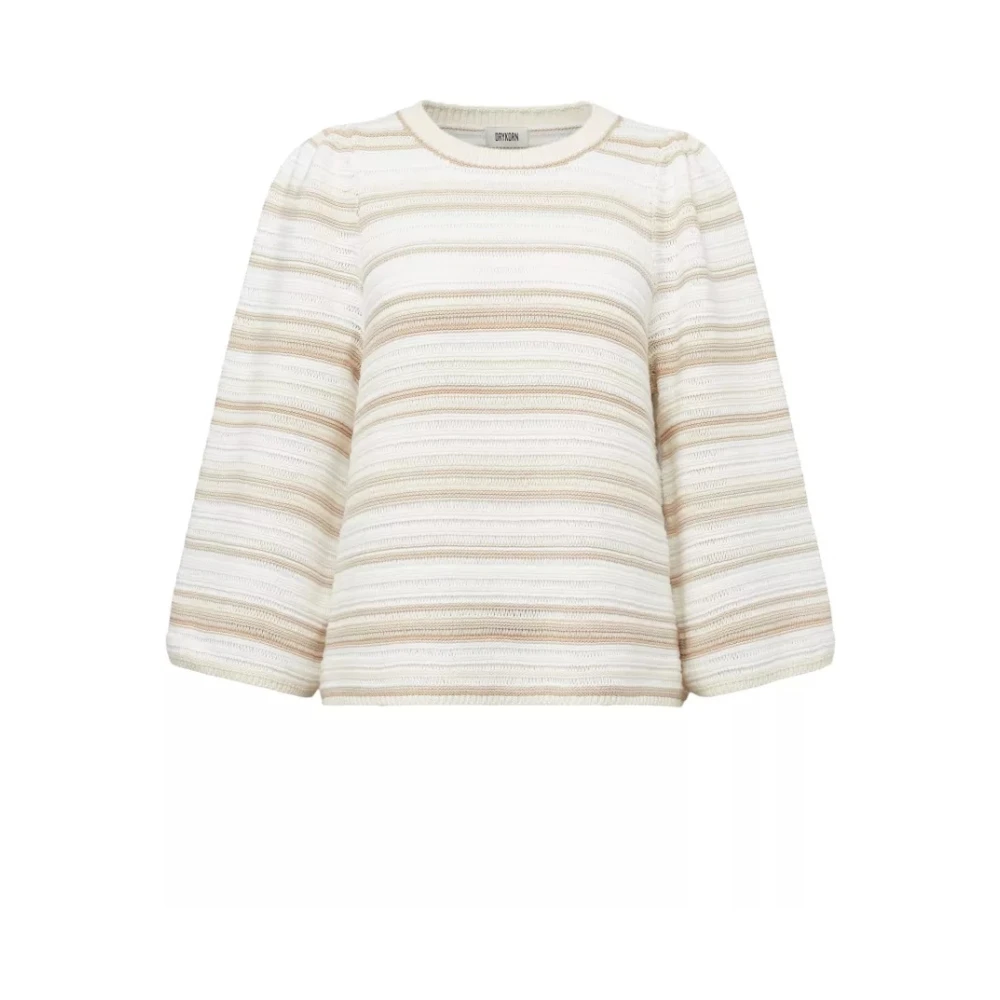 Drykorn Women's Beige Pullover Nefelay 10 - Round-Neck Knitwear - M - Knitwear