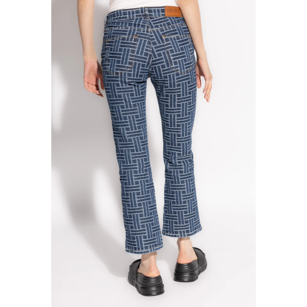 Kenzo Jeans met logo Blue Dames