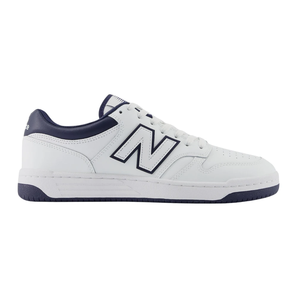 New Balance Leren Veterschoen Rubberen Zool Sneaker Heren Schoenen Wit