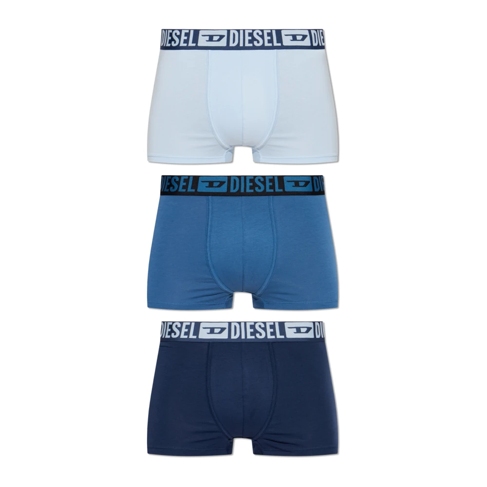 Diesel Herr Blå Underkläder Xs, Bomull, Mike-D-Core-3Pack Boxerkalsonger