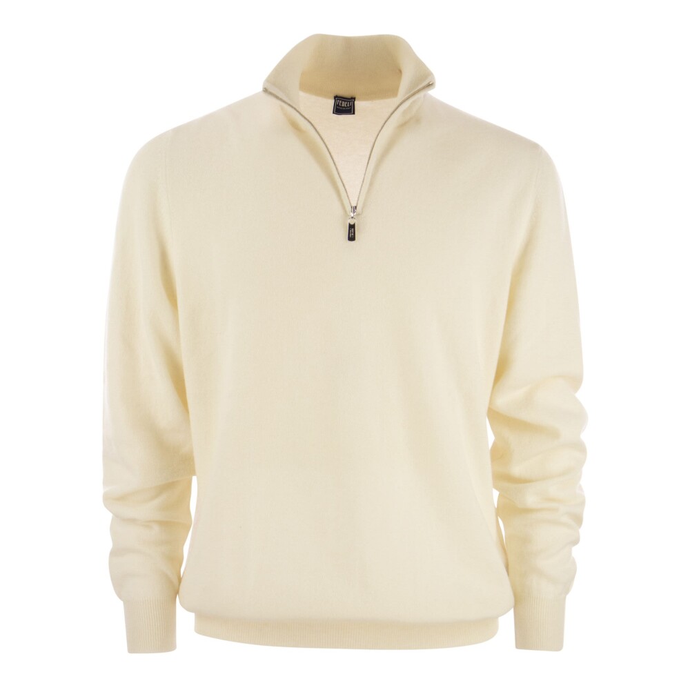 Cashmere Zip Turtleneck Sweater Fedeli Uomo Miinto