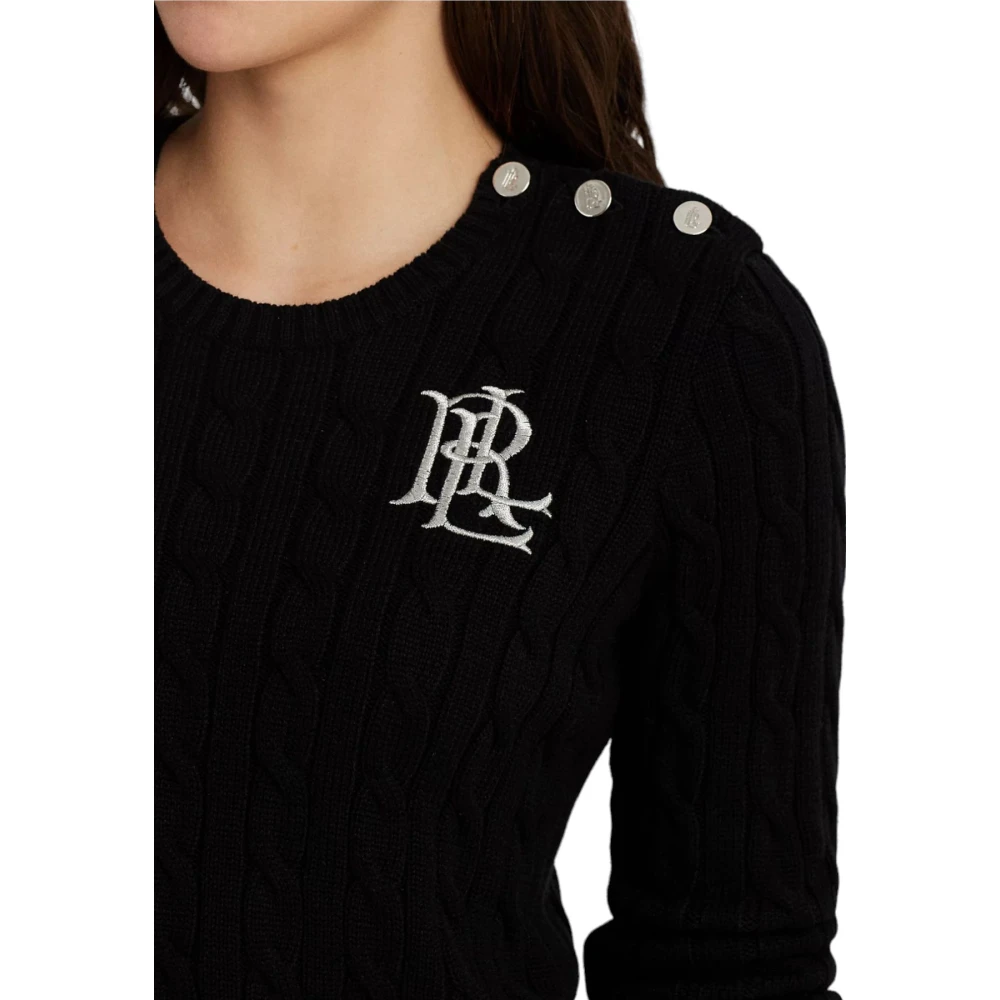 Ralph Lauren Ronde hals T-shirt Black Dames