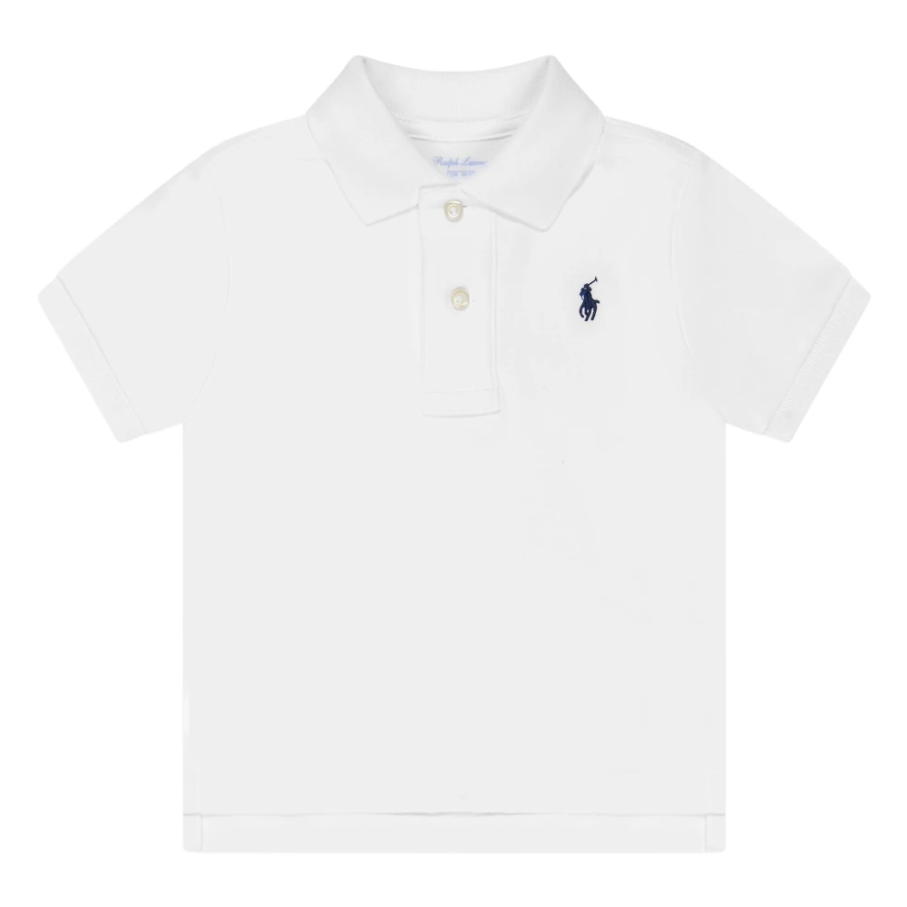 Ralph Lauren Boys White Kids Short Sleeve T-Shirts, 18 M, Baby Logo Polo Shirt In