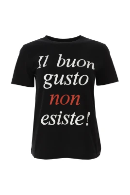 Grafiskt Tryck Ekologisk Bomull T-shirt