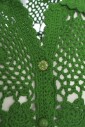 cardigan-en-crochet-vert-a-manches-courtes-en-maille