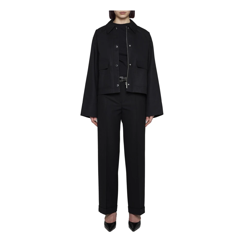 TotêMe Zwarte Wollen Jas Black Dames