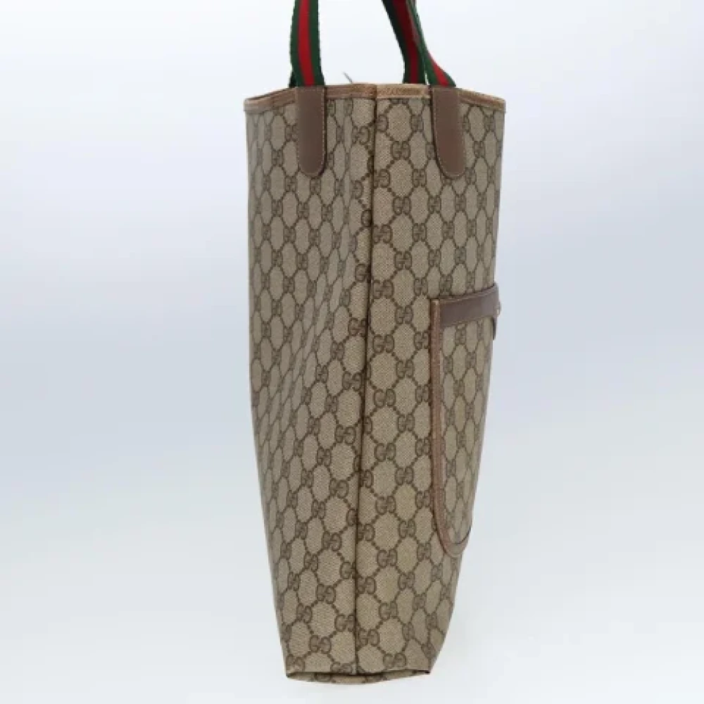 Gucci Vintage Pre-owned Fabric gucci-bags Beige Dames