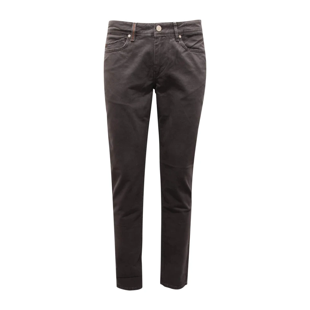 Re-Hash Men's Gray Vintage Denim Trousers Made In Italy