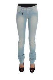 Blue Cotton Blend Super Slim Fit Jeans