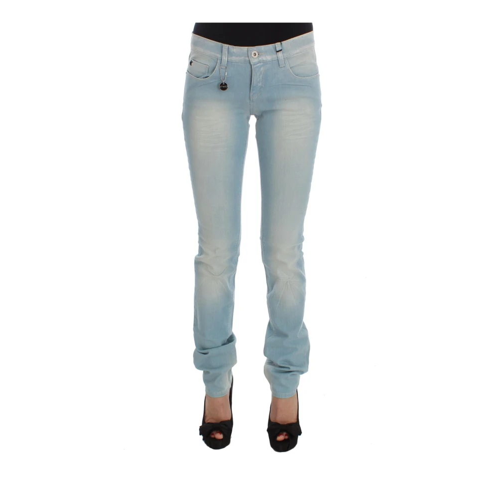 Costume National Women's Blue Slim Fit Jeans, W26, Super Slim Fit Jeans
