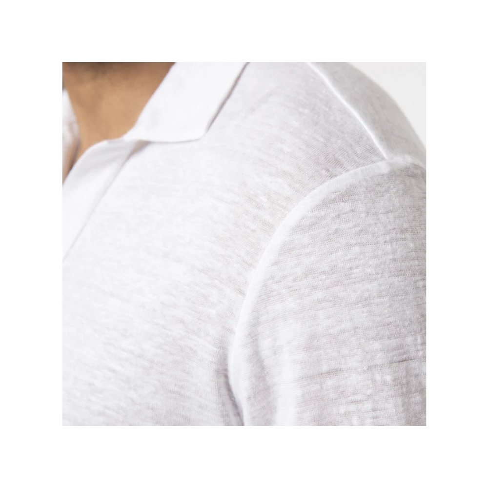 Gran Sasso Polo Shirts White Heren