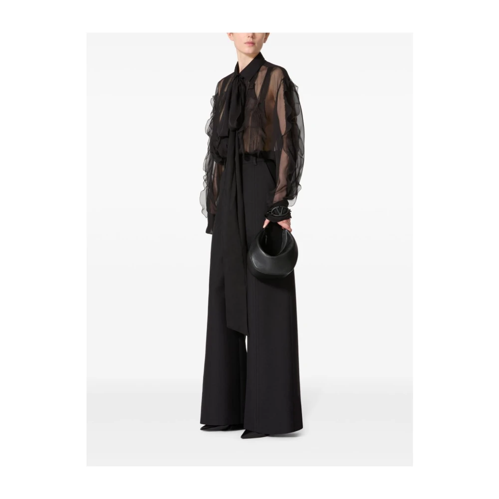 Valentino Garavani Zwarte Broek Stijlvol Black Dames