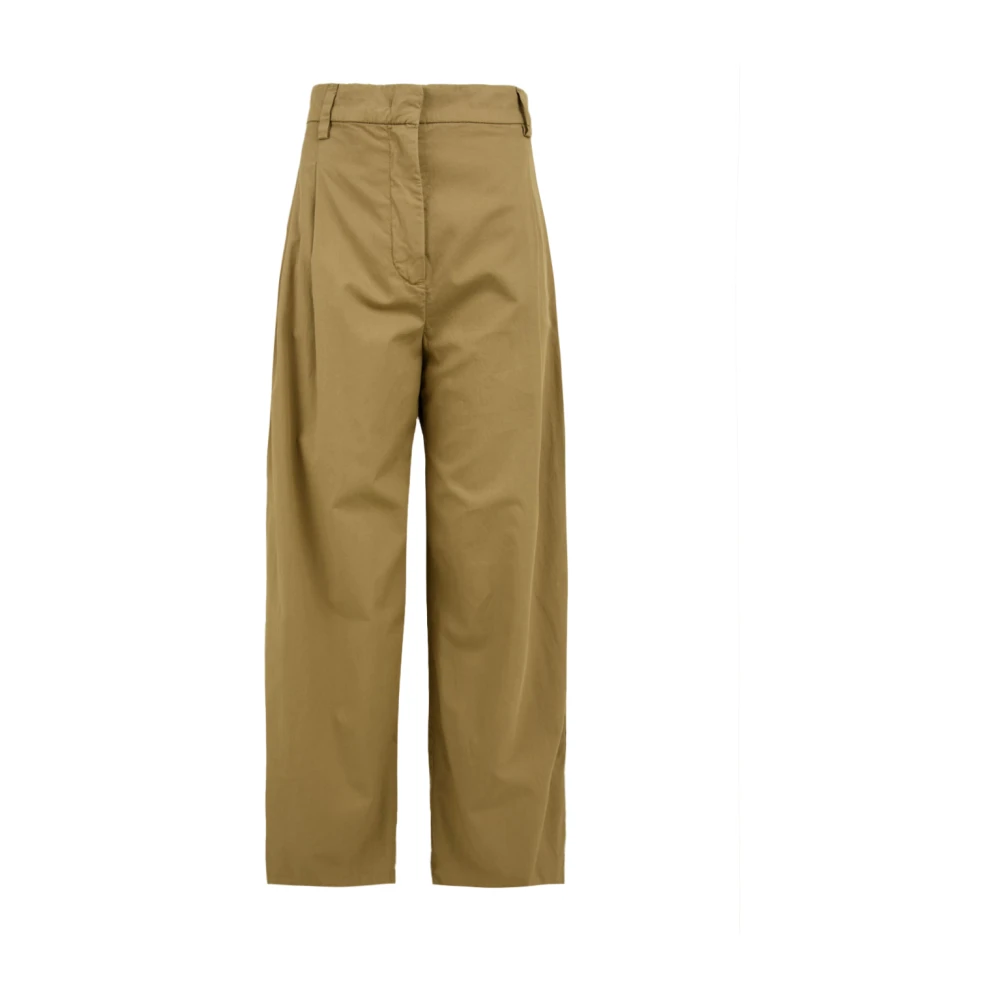 Aspesi Khaki Broek voor Vrouwen Green Dames