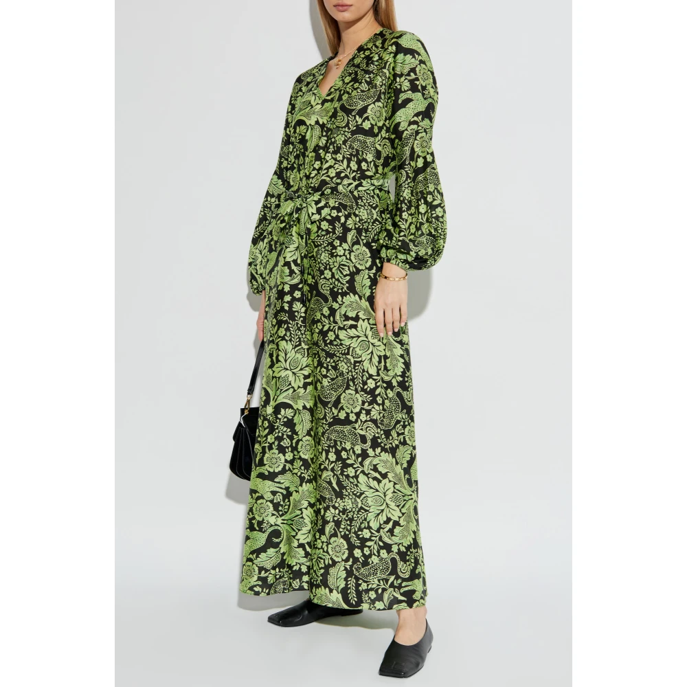 Diane Von Furstenberg Jurk met zijde-afwerking Green Dames