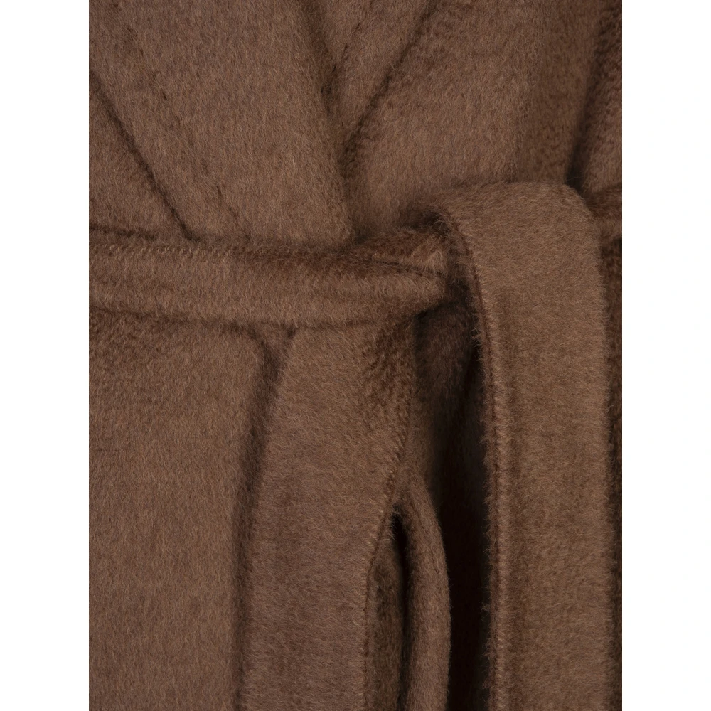 Max Mara Luxe Camel Cashmere Jas met Riem Brown Dames