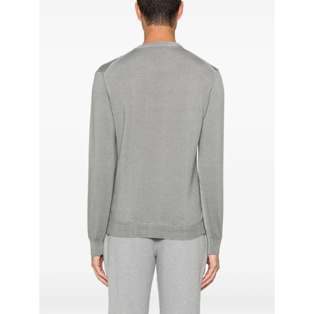 Woolrich Vintage Parel Grijs Crewneck Sweater Gray Heren