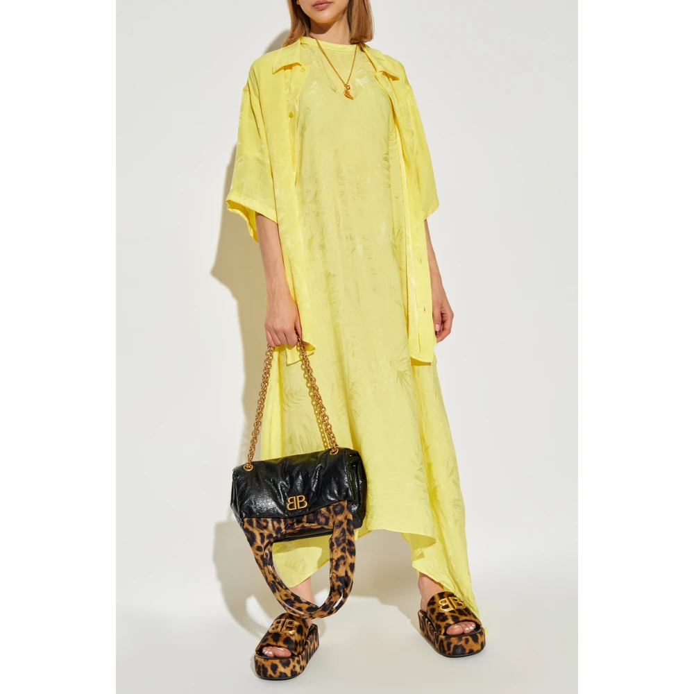 Balenciaga Overhemd met een zak Yellow Dames