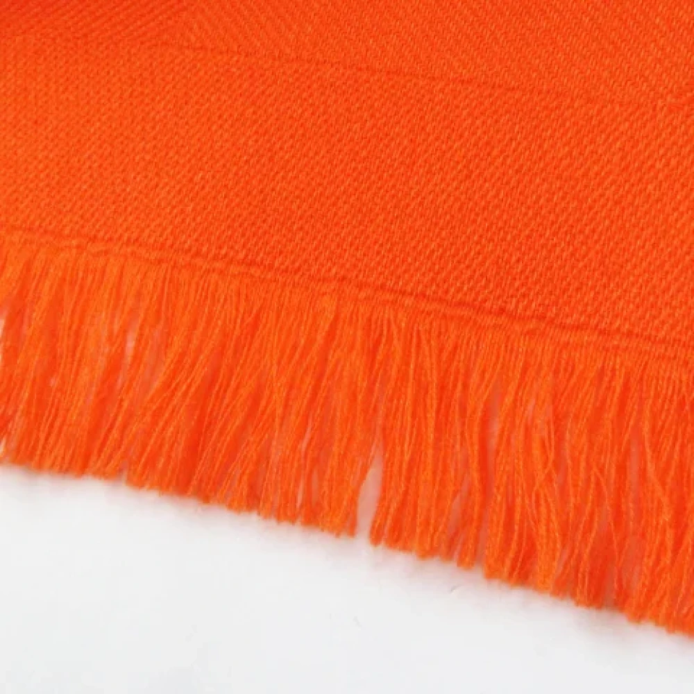 Hermès Vintage Pre-owned Fabric scarves Orange Dames